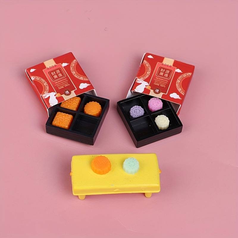 1/12 Dollhouse Miniature Accessories Mini Resin Moon Cake - Temu